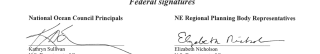 photo of signature page from the plan adoption memo